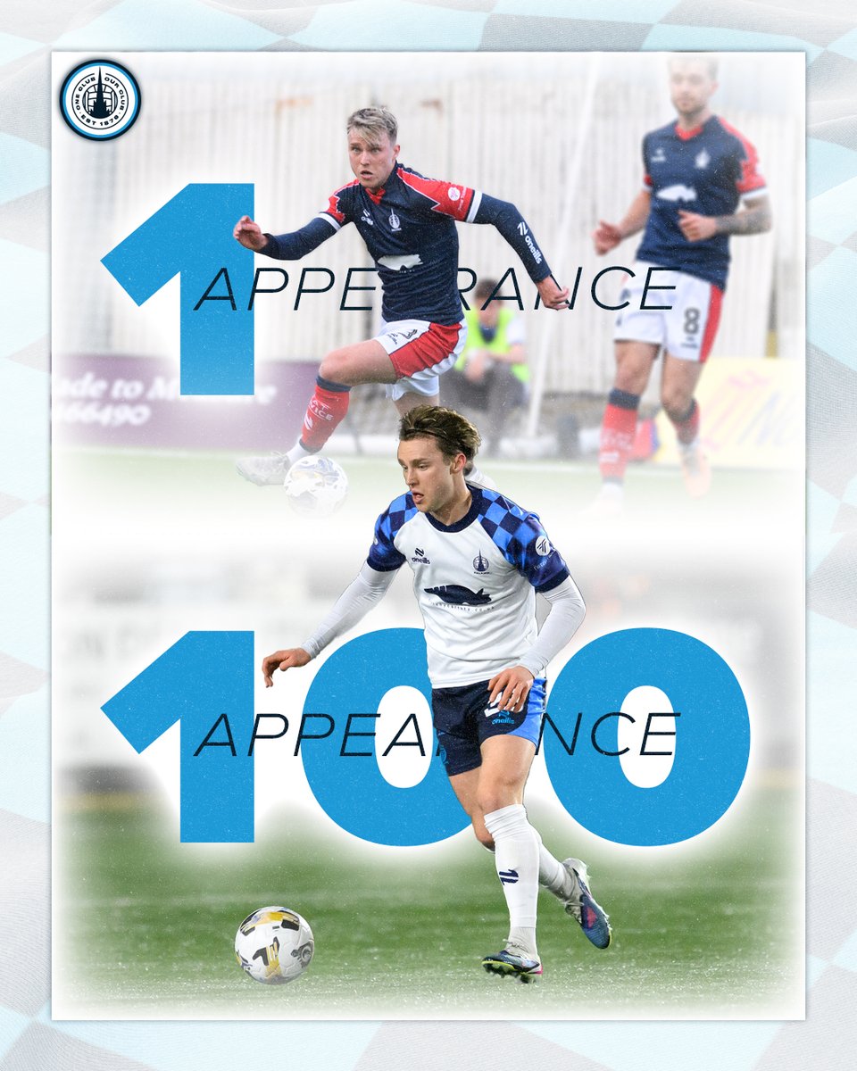 💯 Congratulations to Ethan Ross, who joins the Bairns' 100 Club!

👏 Ethan played his 100th game for Falkirk in Sunday's win at Stenhousemuir!

Hopefully many more to come! 💙