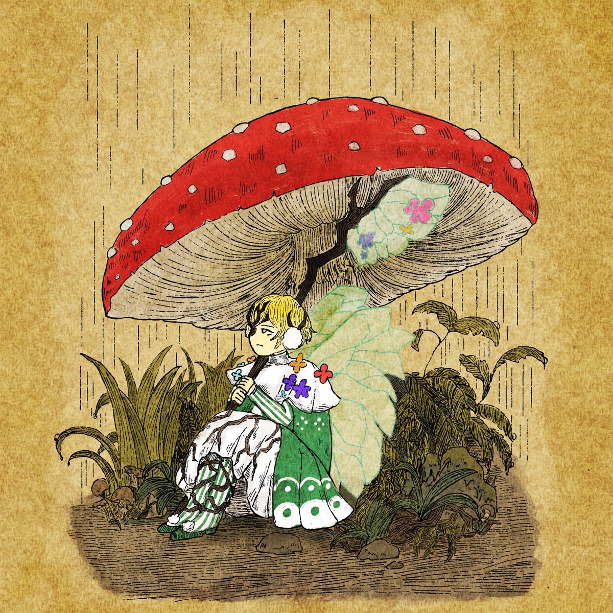 #LimbusCompany 
#Limbus_Comapany 
提灯シンクレア

“雨宿り”

※昨日TLの調子が悪かったので再掲しました。