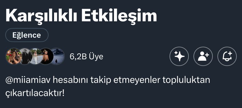 Bu gönderiyi rt leyen herkes takipleşsin.

✅Topluluğumuzda +6.200 aktif üye bulunmaktadır bu ay sonuna kadar hedefimiz 10.000dir topluluğa katılan herkes birbirini takip ediyor sende katılmayı unutma!!!

🙀Rt Atarak Destek Olmayı Unutma!