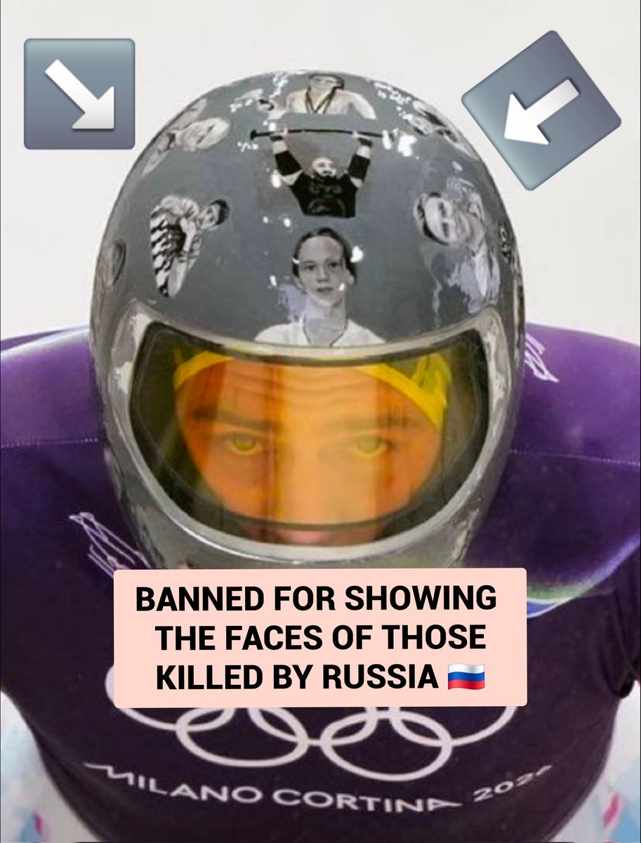 Banned for showing the faces of dead Ukrainians, those KILLED by russia, so they could never compete again.

Any answers <a href="/Olympics/">The Olympic Games</a> ?