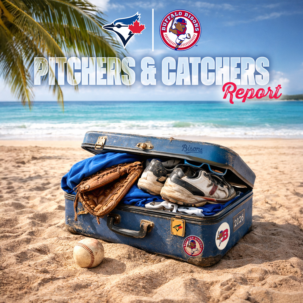 BuffaloBisons's tweet photo. SPRING IS IN THE AIR! 

@BlueJays | #Bisons https://t.co/d9V5zrOJEl