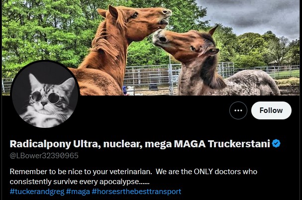 A "doctor" who believes creationism is science, denies the foundation of all biological science, jumps from science to theism, when called out appeals to faith &amp; pretends to be a doctor.

In reality he is a pedo supporter who apparently is only dealing with animals, not people.