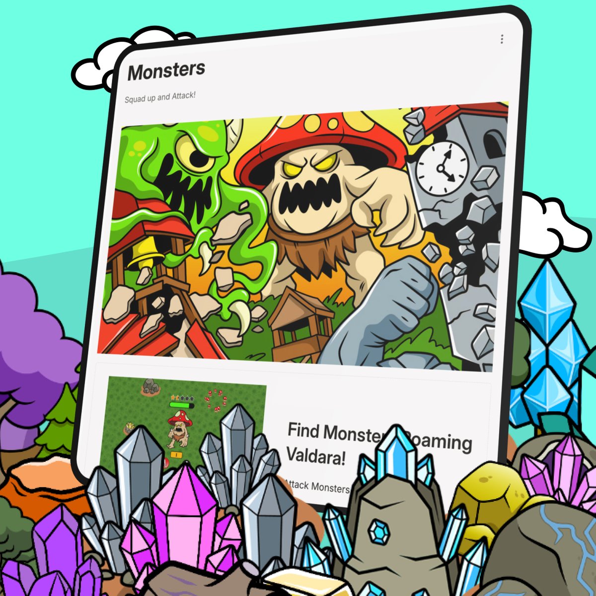 Monster Attacks… Squad up and earn rewards through BATTLE in Critters Quest. Complete info coming soon!