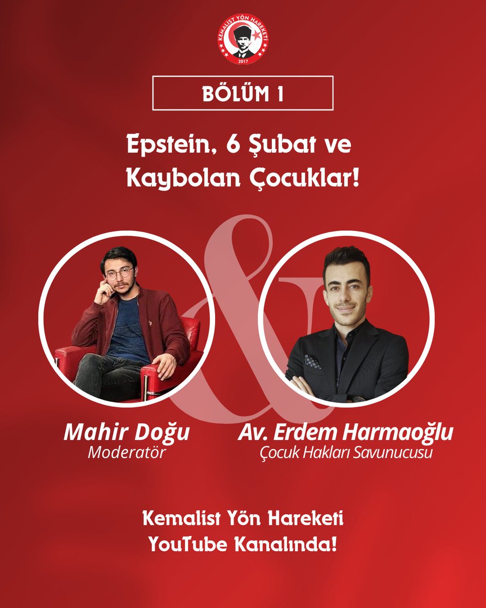 Kemalist Yön Hareketi olarak, hem Dünya’yı hem de ülkemizi yakından ilgilendiren, insanlığın en büyük düşmanı, pedofili cani Epstein olayını Çocuk Hakları Savunucusu Av. Erdem Harmaoğlu ile birlikte değerlendirdik.