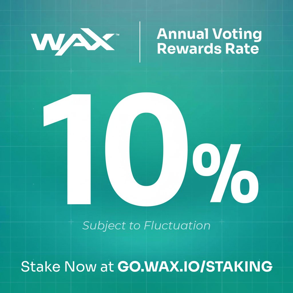 💰 Put Your WAXP to Work

Almost 10% APY just for staking. No spreadsheets. No stress. Just support the network and earn along the way.

Get started: go.wax.io/staking