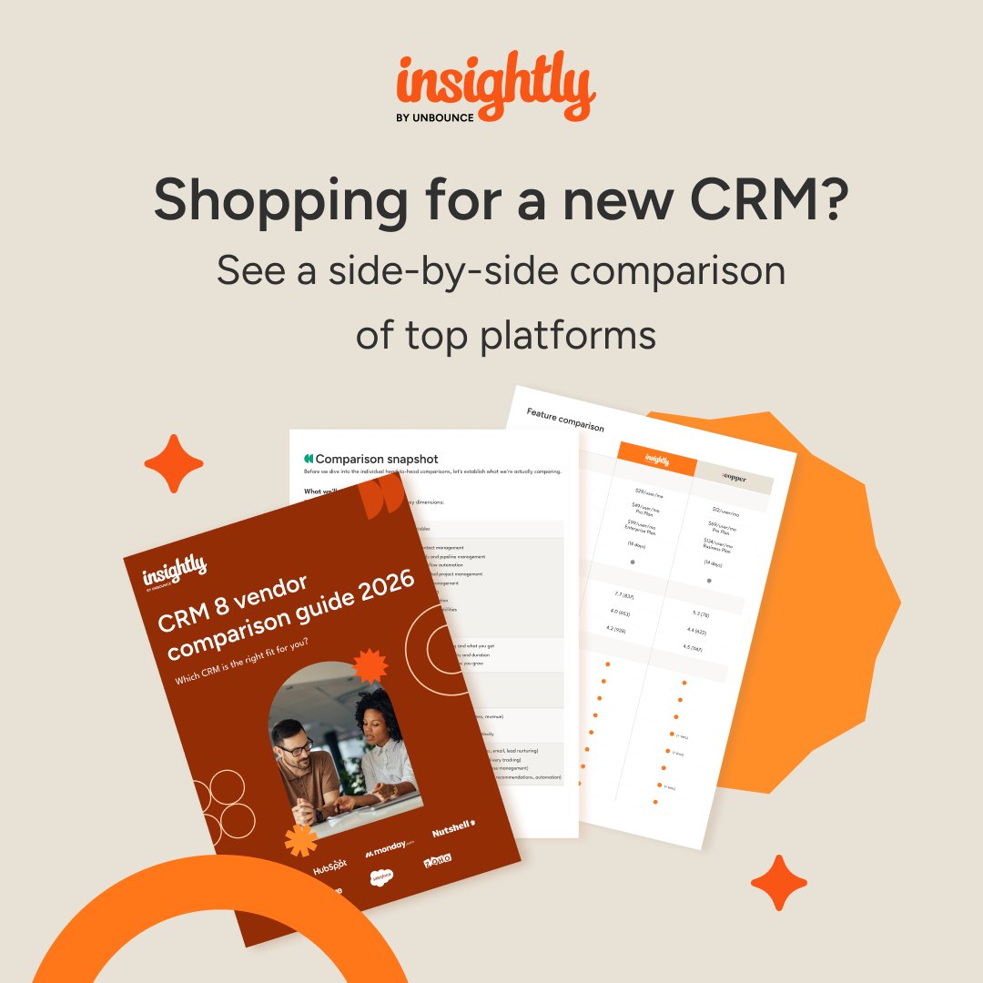 Insightly CRM by Unbounce tweet media