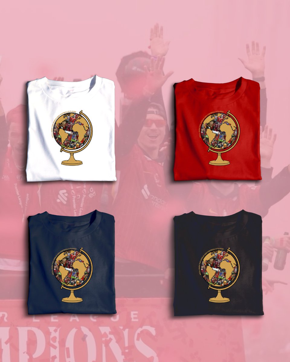 My Liverpool, The Kop will always rule, we’ll show the world how Football’s Played 🎵 

Shankly, Paisley, Keegan, Rafa, Gerrard, Jurgen, Fagan, Barnes, Henderson and More make up our new design, available on 4 colours now over at Takingoverrome.com