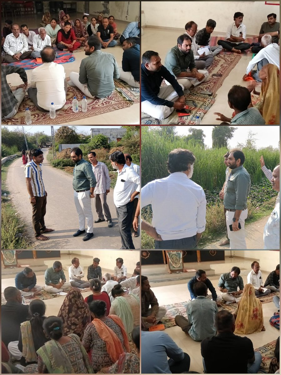 આજ રોજ ગ્રામ સંવાદ અંતર્ગત “ગાડા" ગામે ગ્રામજનો સાથે મુલાકાત કરી તેઓને લગતી વિવિધ વિભાગોની રજુઆતો સાંભળી, કાંસની રજૂઆત બાબતે રુબરુ મુલાકાત કરી સંબંધિત વિભાગોને ત્વરિત કાર્યવાહી કરવા જરૂરી સૂચનો કર્યા.