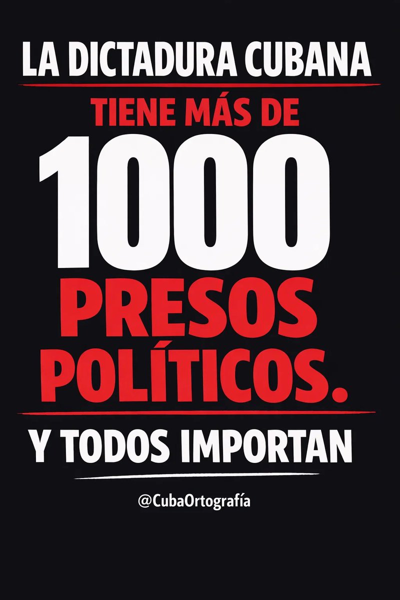Todos, absolutamente todos, desde los de antaño hasta los del 11J, desde los que fueron apresados posteriormente en diferentes protestas hasta los chicos del 4tico, todos importan.

Cuando se hace campaña, se hace por todos. Con la dictadura cubana no se puede tener paz ni