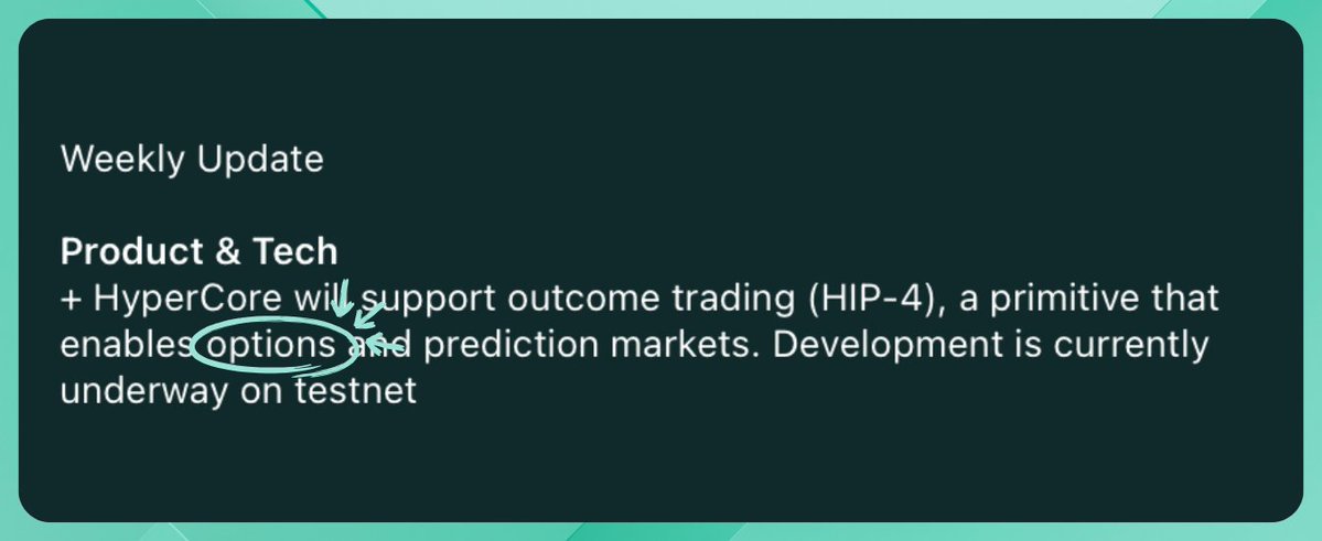 HYPEconomist's tweet image. how are people not talking about this???

HIP-4 won't just add prediction markets but also enables option trading on hyperliquid

the options market is way bigger than the perps market in tradfi