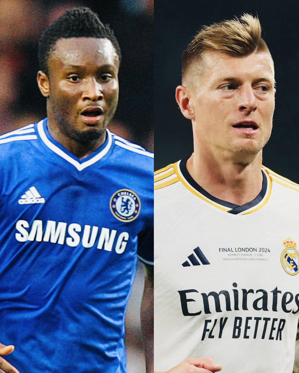 Footballtweet's tweet image. 🚨 𝗧𝗢𝗡𝗜 𝗞𝗥𝗢𝗢𝗦 𝗥𝗘𝗦𝗣𝗢𝗡𝗗𝗦 𝗧𝗢 𝗝𝗢𝗛𝗡 𝗢𝗕𝗜 𝗠𝗜𝗞𝗘𝗟! 💥

🇳🇬 John Obi Mikel: “Toni Kroos was an average midfielder. I was better than him. The big difference is that I didn’t play for Real Madrid.”

🇩🇪 Toni Kroos: “And why didn’t you play for Real Madrid then?”…