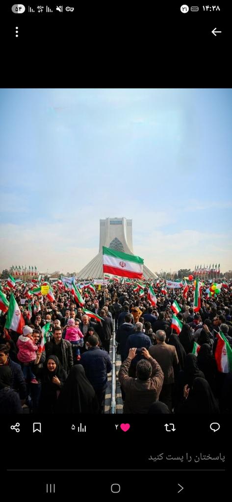 فردا ۲۲ بهمن است؛ امروز، روز مسئولیت، آمادگی و دعوت به حضور همگانی است.
#روز_یأس_دشمن #مردم_علیه_کودتا