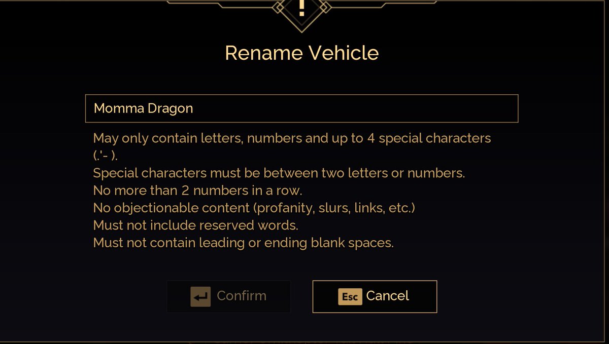 Lexi_Chanty's tweet photo. @DuneAwakening cant seem to rename Containers or Vehicles since last updates https://t.co/WfuH3O5MaP