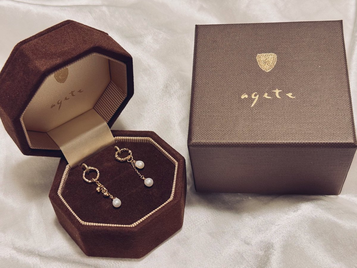 お誕生日のお祝いにぷにさんがくれたageteのイヤリングめちゃくちゃかわいい大事にします🥹✨
リングの部分のデザインがリバーシブルになってたりチャームが気分で変えられるのもいい☺️ありがとう😭🫶