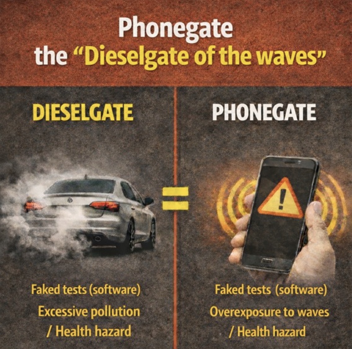 Cell Phone manufacturers reduce SAR to pass govt compliance testing - just like DieselGate!! : Phonegate Alert refers the matter to the French Minister of the Economy and the DGCCRF phonegatealert.org/en/sar-fraud-p… via <a href="/Phonegate_Alert/">ONG Alerte Phonegate</a>