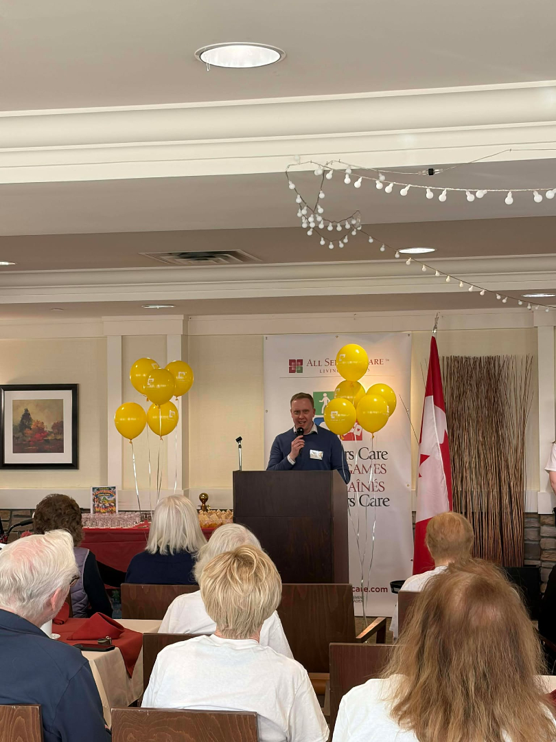 MikeJamiesonYYC's tweet image. Last week I joined the All Seniors Care Seniors Games for the Walk and Roll event and Opening Ceremonies. Even got in on the bean bag toss. 🎯

#seniors #recreation #activeliving #community