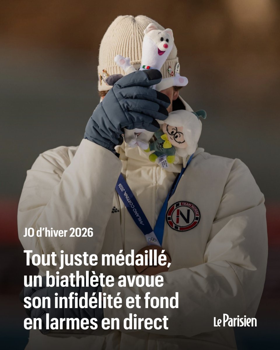 le_Parisien's tweet image. 💬 «J’ai commis ma plus grosse erreur : je l’ai trompée»

Quelques instants après avoir remporté sa première médaille olympique en individuel, Sturla Lægreid s’est effondré en direct à la télévision, révélant avoir trompé «l’amour de sa vie» ➡️ l.leparisien.fr/A54o