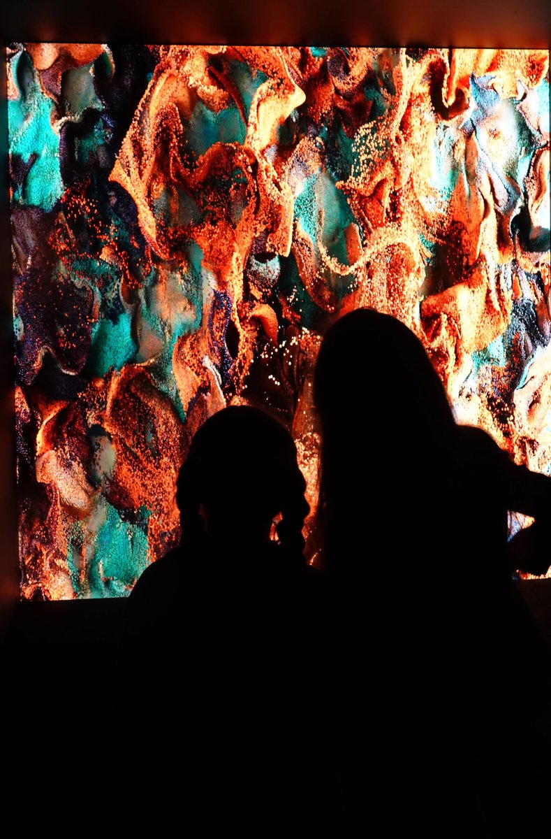 arabbankCH's tweet photo. 🆕 As collectors, we were delighted to see @refikanadol unveil "Machine Hallucinations – Space: Chapter II: Mars" (2021) in Geneva during Art Genève week, presented by the @FondBochsler 

🚀 Generative AI data painting

🖼 NFT (ERC-721), unique 1/1 edition

🎥 6-minute immersive video loop (3850 × 2160 px)

📍 Rue de Zurich 4, 1201 Genève

A work transforming Martian datasets from space agencies into a hypnotic visual symphony, where machine memory, perception, and hallucinatory digital landscapes collided.