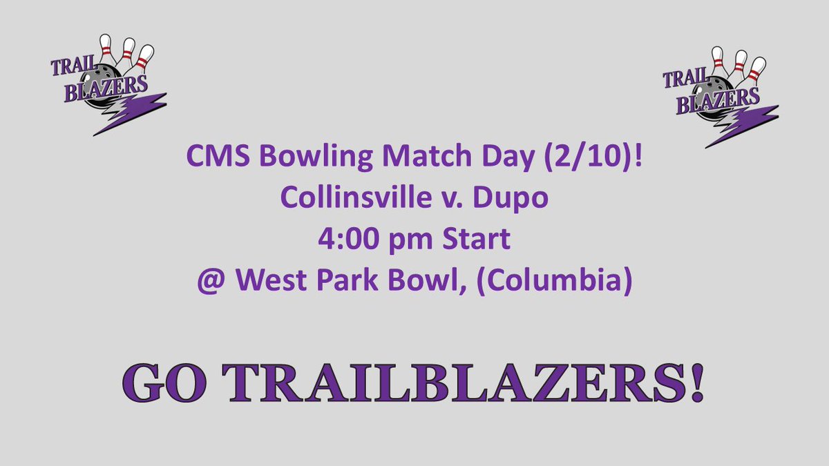 Boxout5's tweet image. CMS Bowling v. Dupo today!