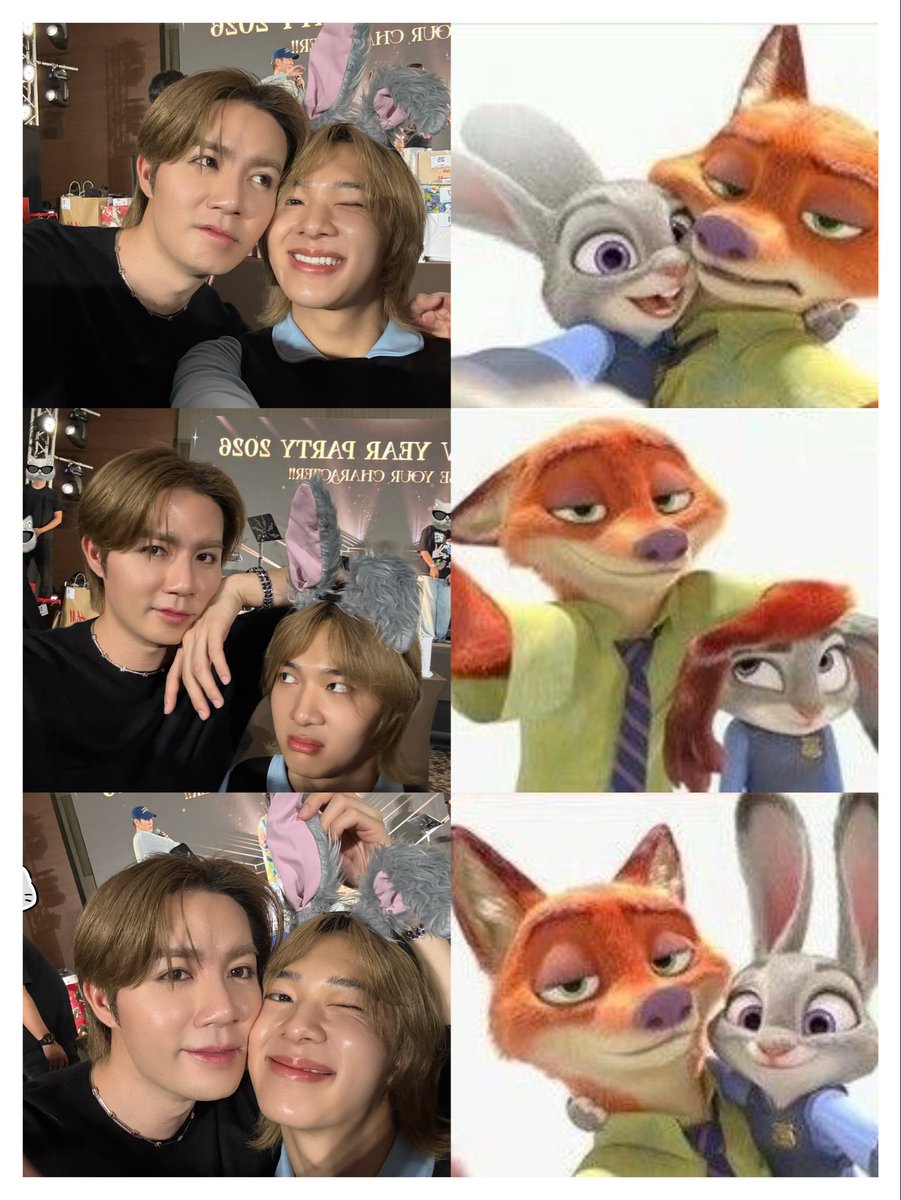 CwrNew's tweet image. จูดี้กับนายนิคนอกเครื่องแบบ 😜