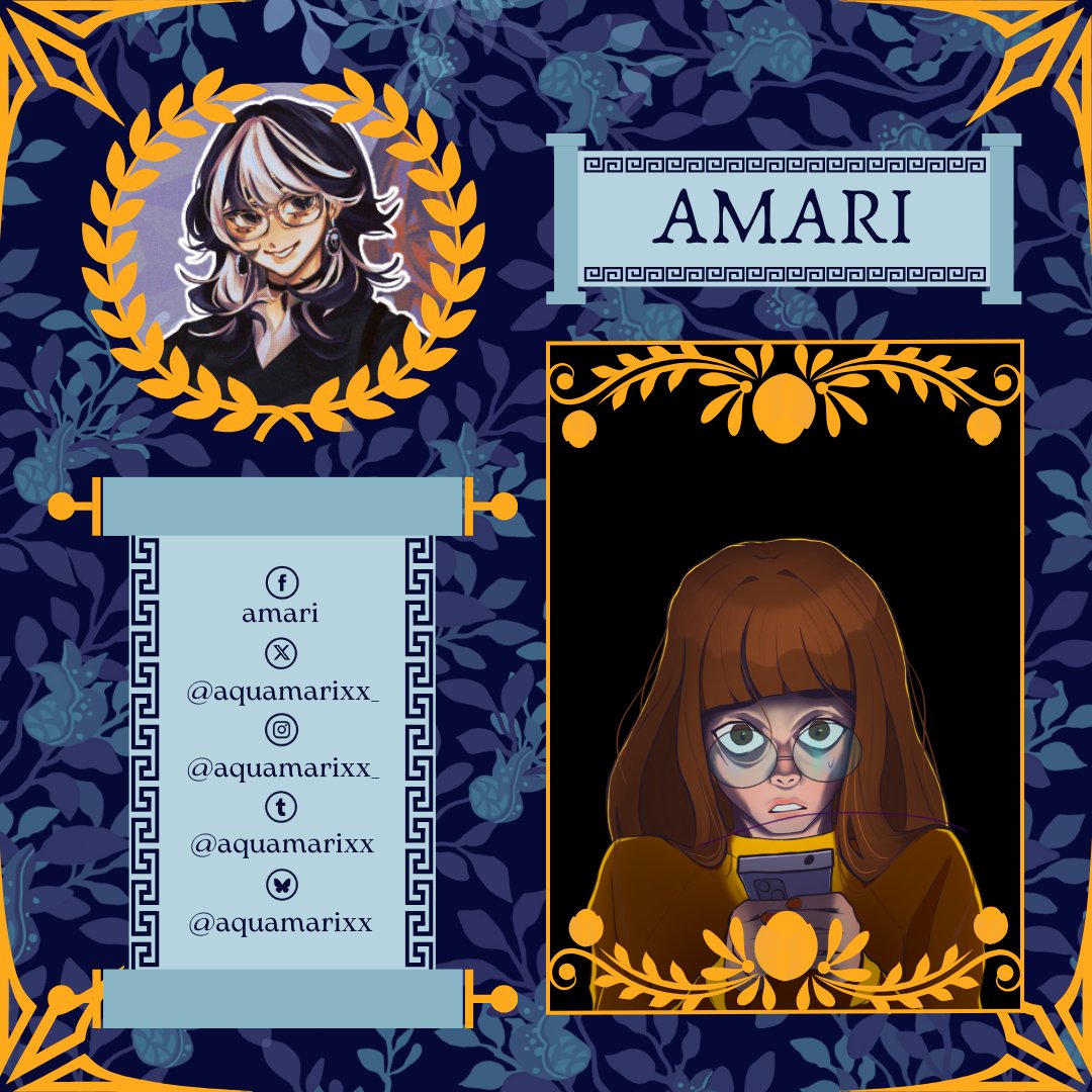 twstpartyph's tweet photo. ๐ CHARACTER SELECTED ๐
Meet Amari! She's the artist behind the Ortho Photocard for the event's kit. Check out her social media to see more of her art. โจ
#AbyssalCode #TwistedPartyPH #TwistedWonderland #Ignihyde #IdiaShroud #OrthoShroud https://t.co/C6Ueprv57p