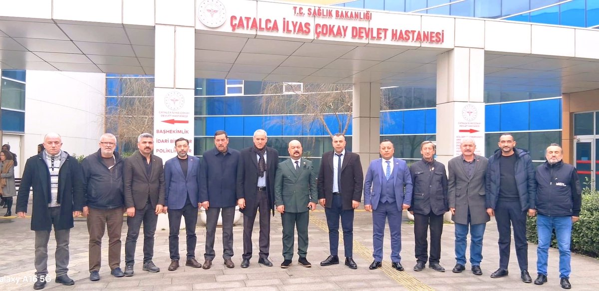 Sağlık İşlerinden Sorumlu İl Başkan Yardımcımız Sn. <a href="/unalkullukmhp/">B.Ünal kulluk</a>, İl Yönetim Kurulu Üyelerimiz Sn. <a href="/AHatayili18672/">Alper Hatayili</a>, Sn. <a href="/Yasin_Sevimm/">Yasin Sevim</a>, Çatalca İlçe Başkanımız Sn. <a href="/Recep_Yilmaz34/">Recep YILMAZ</a> ve Türk Sağlık-Sen 5 Nolu Şube Başkanı Sn. Murat Atalar; Çatalca İlyas Çokay Devlet Hastanesi