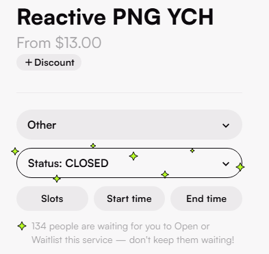 ✨This week will be re-opening Reactive PNGs✨

Interest is crazy, it really means a lot🥺
I've had to change the price slightly due to high demand and other factors so thank you for understanding🙏

I know waiting is annoying so Im gonna try taking smaller batches for some time!