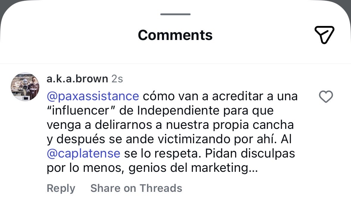 Quiero creer que el <a href="/caplatense/">Club Atlético Platense</a> va a hacer algo al respecto. Sino hay un post en IG sobre el esponsoreo donde podemos expresar opinión los socios: instagram.com/p/DUcCOocADFX/…
