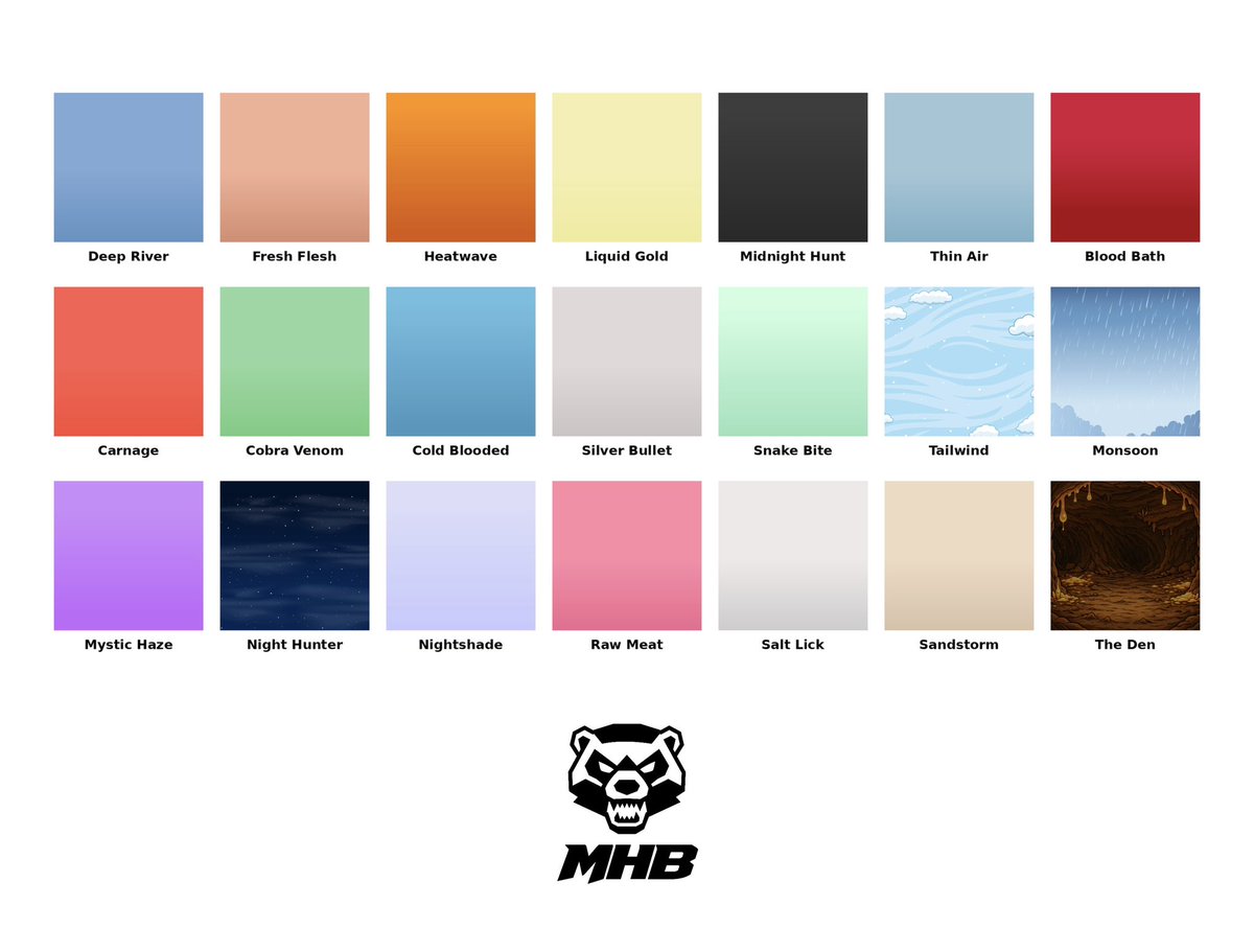 Every MHB background has a subtle gradient and is curated to aesthetically match all of the traits.

Of course there are also some rare and legendary backgrounds as well. 

Which one are you rocking?  🦡