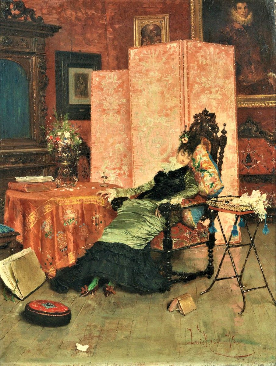 IsabelVasques7's tweet image. 🎨Lucius Rossi(Italian, 1846-1913)
The Last New Novel