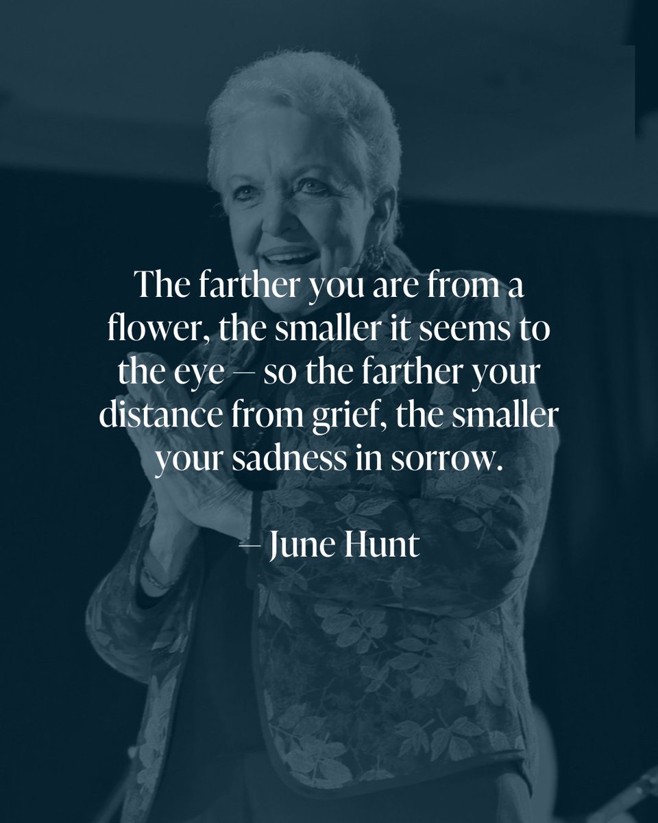 The farther you stand from a flower, the smaller it appears. In the same way, as time and distance grow between you and your grief, the weight of your sorrow can begin to feel smaller too. 

#junehunt #encouragement #grief