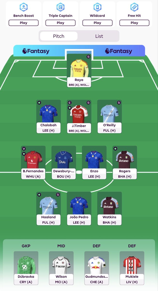 ParodyFPL's tweet photo. @thefplbois Wilson to Zubimendi OR 
Wilson to Rice &amp; downgrade Watkins to Kroupi/Mane/Evanilson ? https://t.co/Jl6nbindKg