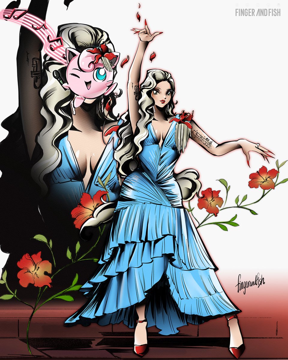 Gaga meets jigglypuff 💙🌺✨
#SuperBowl #Ladygaga #Pokemon30
