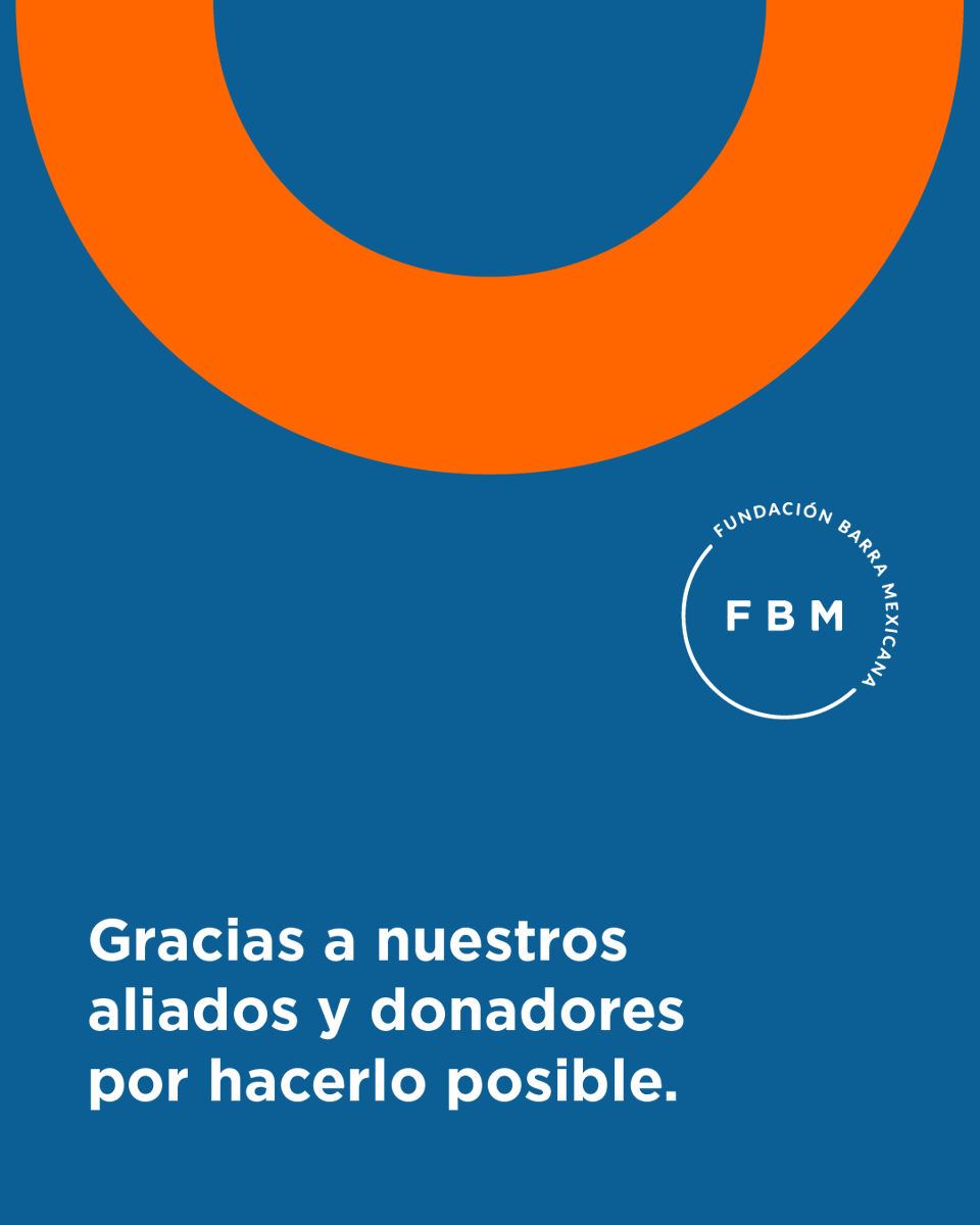 Miramos lo logrado con orgullo y agradecimiento.
Gracias a nuestros aliados, seguimos fortaleciendo nuestro compromiso con la sociedad. 🎖️✨

Súmate a este esfuerzo 👉 fbma.org.mx

#ImpactoSocial #AccesoALaJusticia #FundaciónBarraMexicana #AbogadosProBono