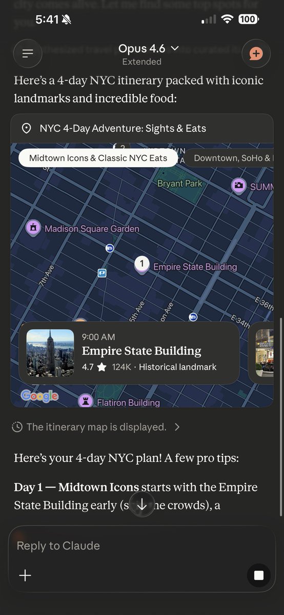 Map widget and selector UI