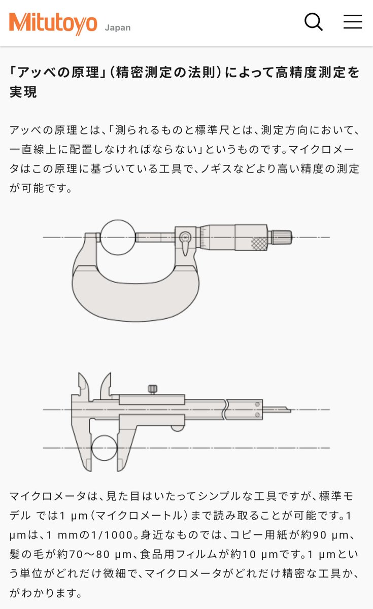 正しい測り方がわからない、とのことなのでここで解説すると、ノギス等のスライドするような測定器具はなるべく根元側で測るのが鉄則です。

最初の投稿の通り、先端は「ここでしか測れない」様な場合にのみ仕方なく使う部分なのです。