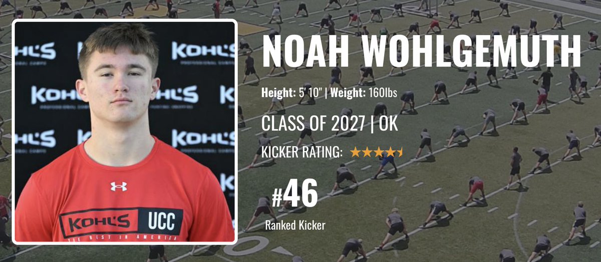 Noah Wohlgemuth - 2027 | Kicker tweet media