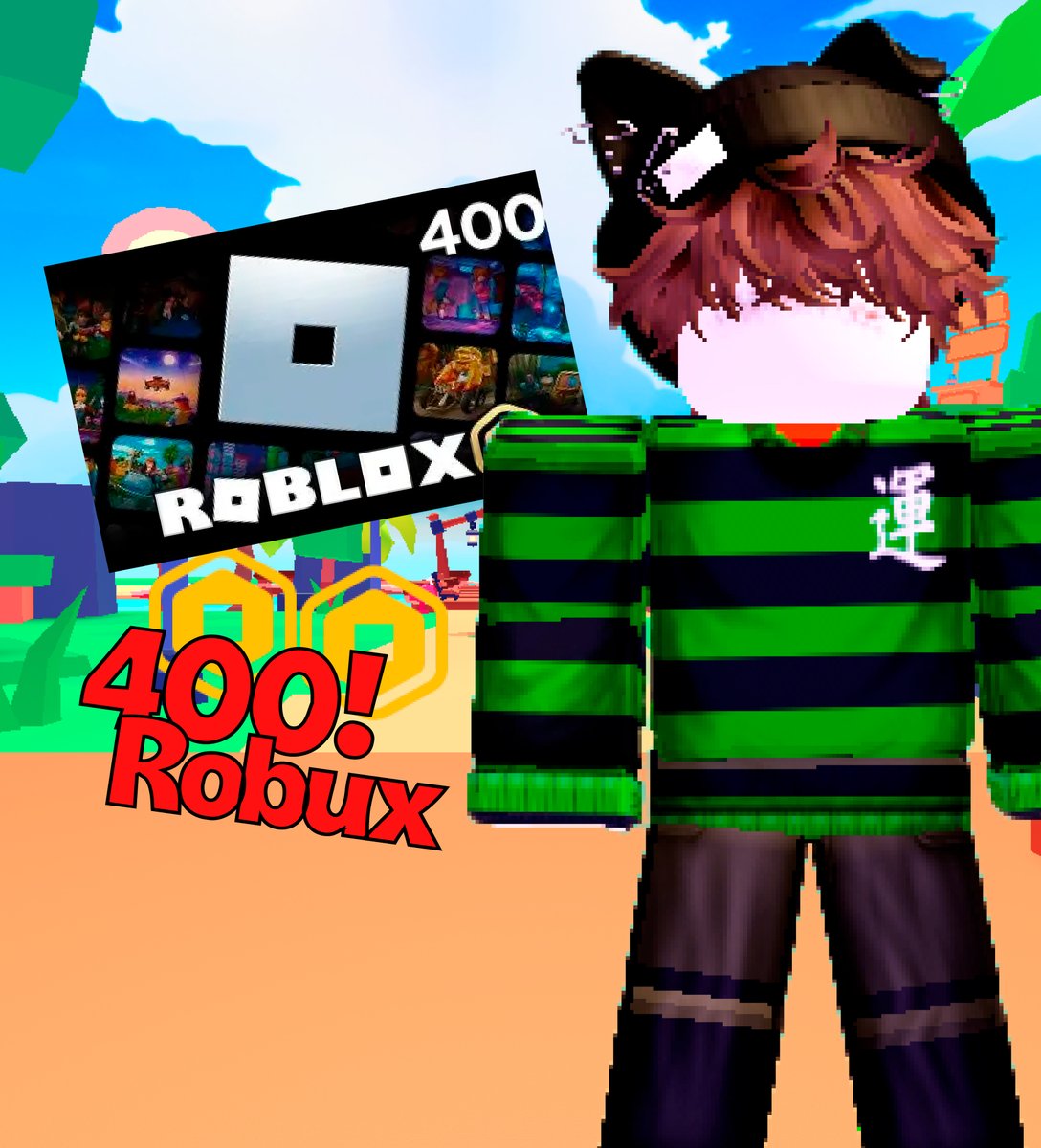 🎁SORTEO 400 ROBUX!🎁

-Requisitos-

💚Sígueme
🗨️Comenta
🟣Dale RT a esta publicación
 
En 2 semanas anunciaré al ganador.
¡Muchísima suerte a todos!🍀