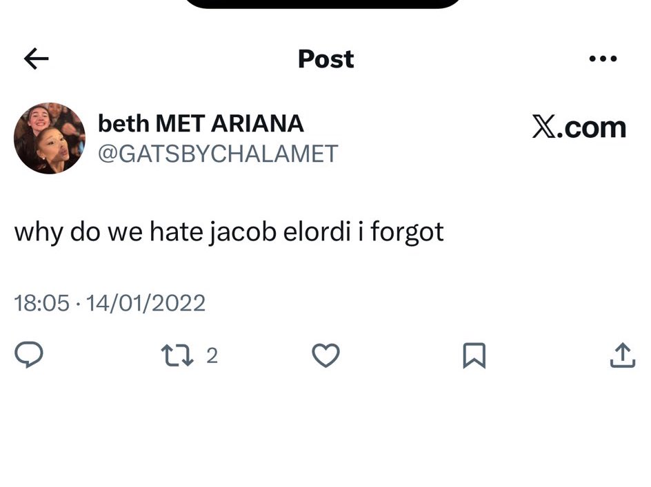 i’m not trying to be rude… but you wasn’t not out for jacob in 2022? only the last time he was in london. let people repost what they want. you aren’t above anyone bc you met him? also i ain’t forget you used to hate him. the entitled behaviour you constantly display is not cute