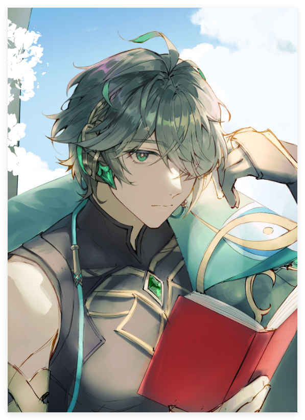 アルハイゼン 「#アルハイゼン生誕祭2026 #Alhaitham #GenshinImpact」|マルセイユのイラスト