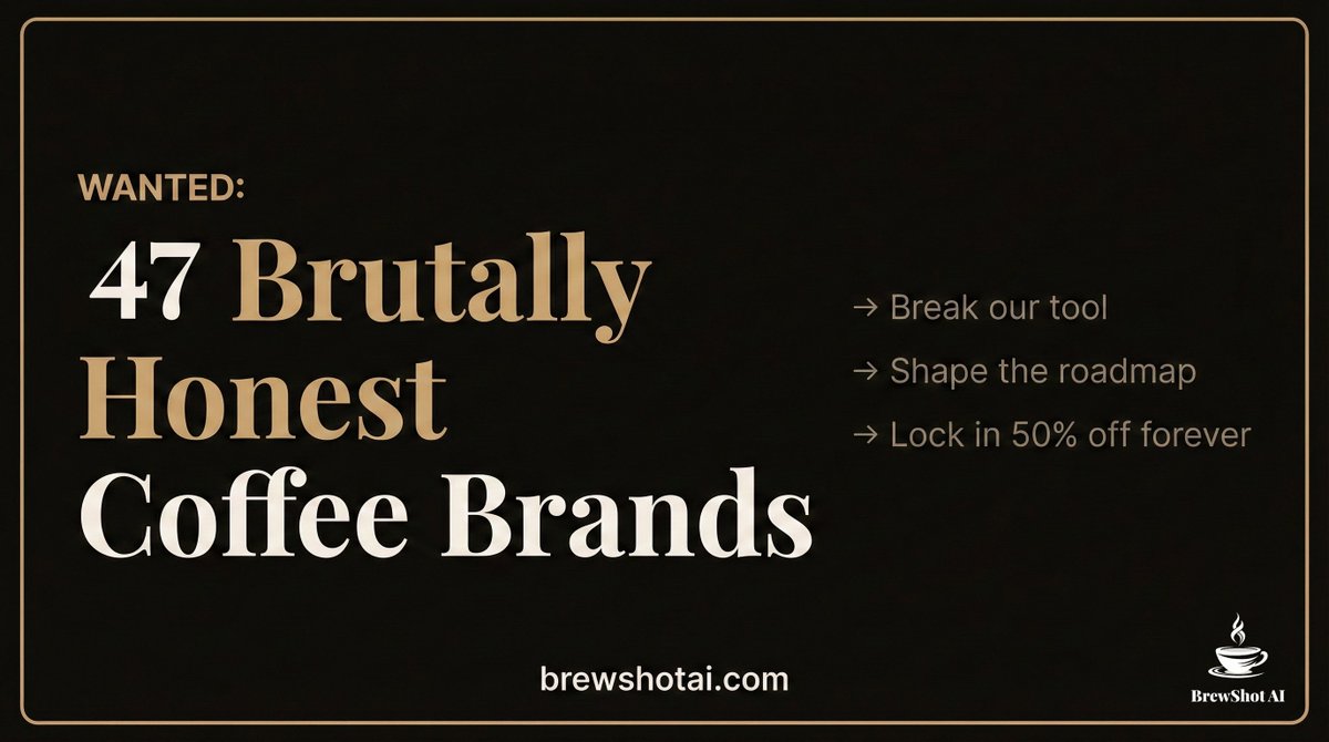 BrewShot AI tweet media