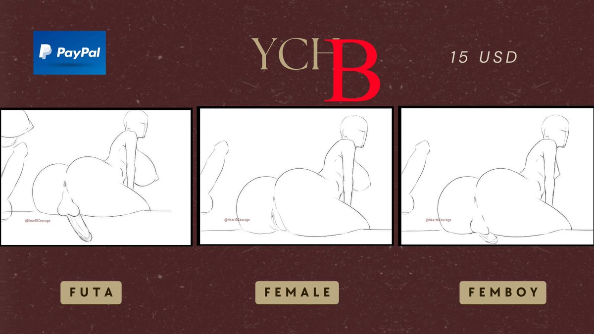 HeartDCourage's tweet photo. 🔴🟢🔵FULLCOLOR 🔵🟢🔴
#YCH
>can change the size of some body parts
>can add some light clothes (lingerie, etc)
>1 revision (for the sketch)
#comissionsopen #nsfwtwtًً  #futa #femboy #futaxfemale #fanart #artistonX https://t.co/Jq81rLmMNH