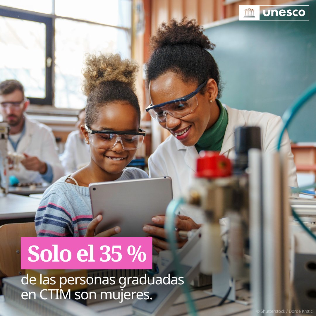Que haya menos mujeres en la ciencia no tiene que ver con la capacidad, sino con barreras que todavía persisten.

Los estereotipos pesan más que el talento. Y eso tiene que cambiar.

Con <a href="/UNESCO_es/">UNESCO en español 🏛️#Educación #Ciencia #Cultura</a>, sigamos impulsando más #MujeresEnCiencia 🔄🔬