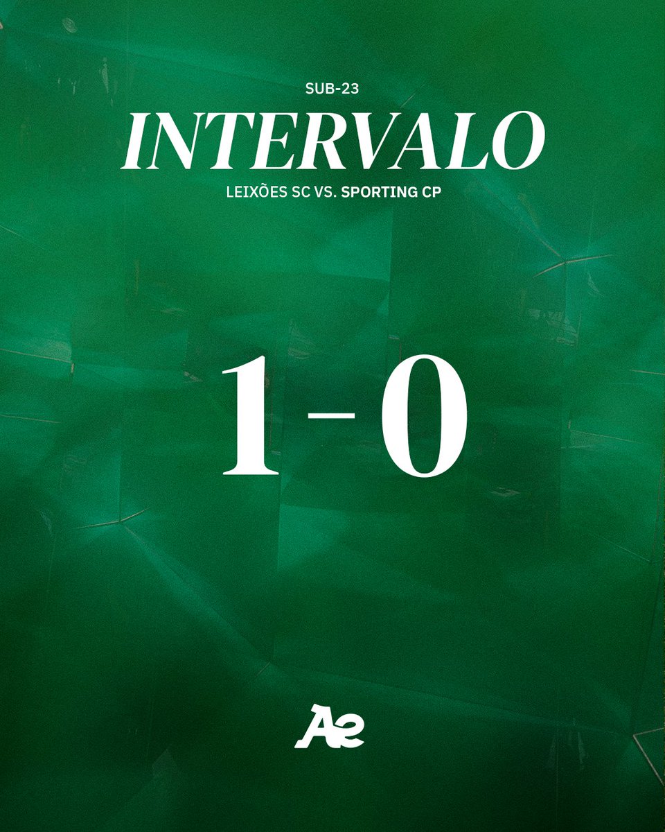 SportingCP's tweet photo. #Sub23SCP | ⏸️ Os Leões vão para o descanso com desvantagem no marcador.
🔴 1-0 ⚫️ // #LSCSCP https://t.co/M6rRAfFCZn