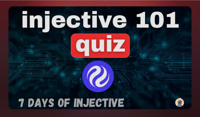 How much do you know about <a href="/injective/">Injective 🥷</a>? Pretty fun way and quick a quiz for you to find out….

- Simply Follow <a href="/bguiz/">Brendan Graetz 🥷</a> on YouTube 
- Watch videos and answer questions on the go👇
youtube.com/playlist?list=…

Plus other videos to learn more on the page…..

Hop in!📌
