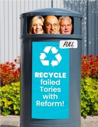 MrGazz_ICT's tweet image. Vote #Reform get recycled #Tories