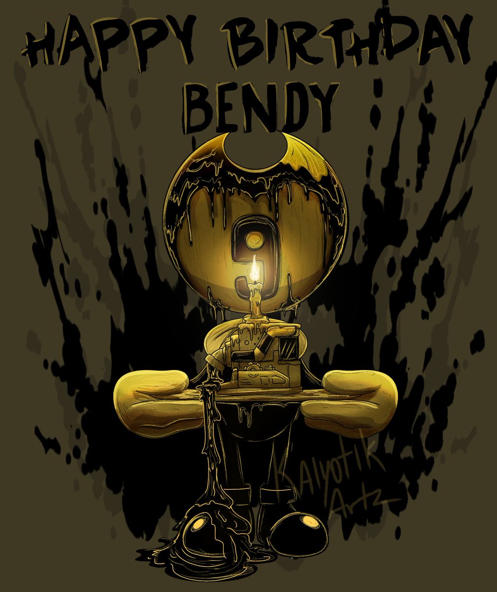 Happy #Bendyversary!!! 

To 9 years of the grinning imp!!

#BENDY #Bendyversary #Bendy_and_the_ink_machine #BATIM