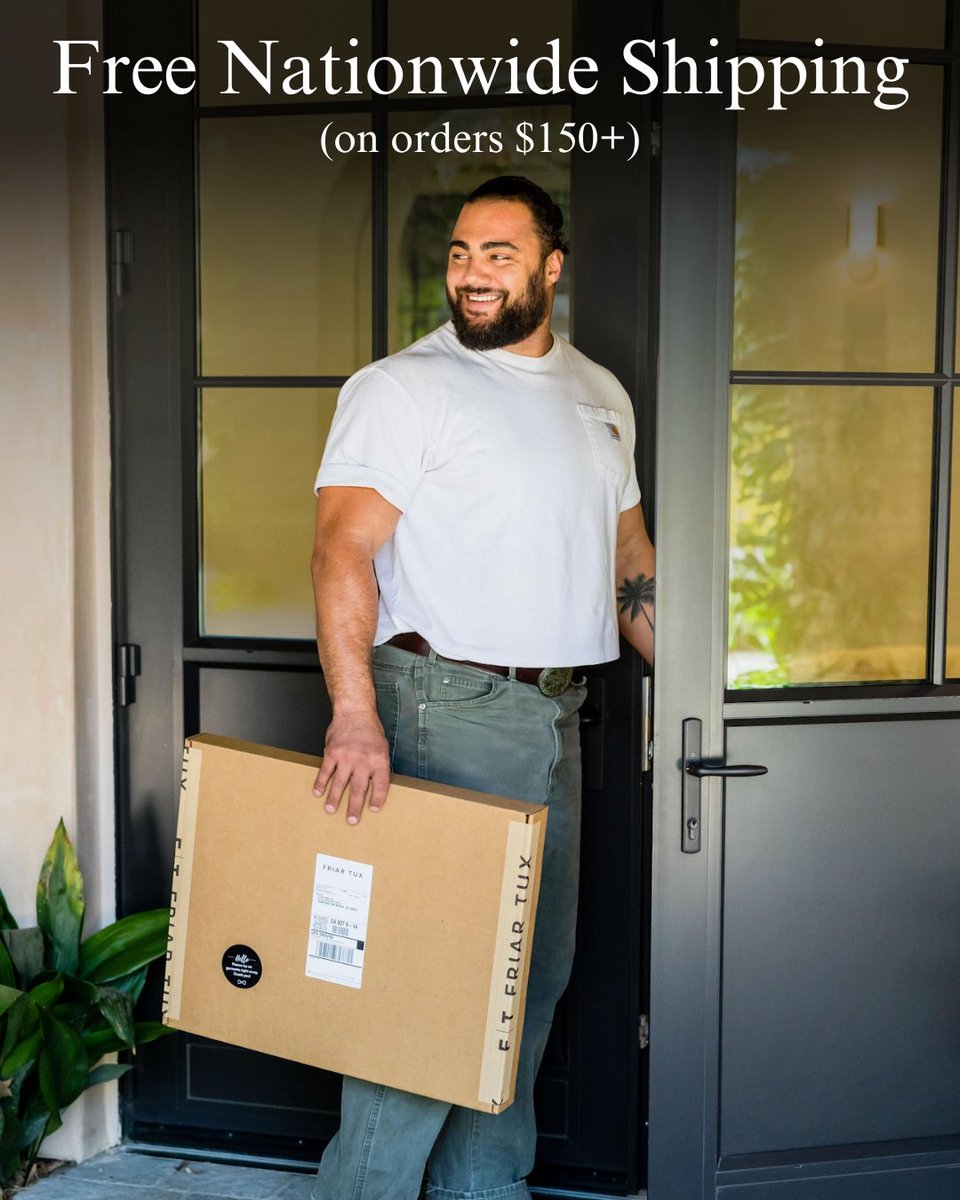 The suit you want- delivered. 📦😍

Enjoy free nationwide shipping on orders $150+, because great style should come easy.