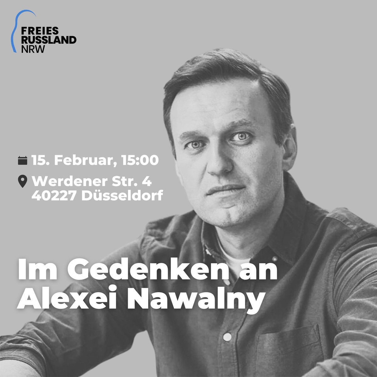 FreiesRUS_NRW's tweet photo. 🕯 Gedenkaktion für Alexei Nawalny

Viele Jahre lang hat Alexei Nawalny die Russinnen und Russen durch sein persönliches Beispiel zum Widerstand gegen das Regime inspiriert und dabei vieles in seinem Leben geopfert. Mit seiner mutigen Rückkehr vor fünf Jahren setzte er die Messlatte für Selbstaufopferung und Zivilcourage erneut auf eine kaum erreichbare Höhe. Und indem er durch die Hand des Regimes starb, legte er schließlich auch sein eigenes Leben auf den Altar eines freien Russlands. Zwei Jahre sind inzwischen vergangen, seit er nicht mehr unter uns ist. Doch wir sind ihm dankbar für sein Beispiel und die Hoffnung, die er gegeben hat, und wir erinnern uns an seine Worte: „Gebt nicht auf!“

Wir geben nicht auf und wir vergeben nicht! Und wir vergessen auch nicht, dass wir als organisierte Bewegung genau damals entstanden sind, im Januar 2021 – geprägt von seinem mutigen Schritt und der feigen Reaktion der Behörden. Vier Jahre in Folge sind wir in verschiedenen Städten und zu unterschiedlichen Zeiten auf die Straße gegangen, aber stets Ende Januar, um seine Freilassung zu fordern; seit Februar 2024 tun wir dies in seinem Gedenken und in der Hoffnung auf den Sieg der Gerechtigkeit.

Heute, da russische Aggressoren immer neue Verbrechen in der Ukraine und gegen die eigene Bevölkerung begehen, fehlen uns längst die Worte. Deshalb haben wir in letzter Zeit bewusst auf öffentliche Aktionen verzichtet und uns stattdessen auf Spendensammlungen konzentriert, um zumindest praktisch helfen zu können – der ukrainischen Zivilbevölkerung und dem Militär, russischen politischen Gefangenen sowie ukrainischen Kriegsgefangenen.

❕   Der 16. Februar – der Tag der Ermordung Alexeis – ist kein geeigneter Tag für Trauer: Der Rosenmontag /Rheinische Karneval ist in vollem Gange, an dem wir selbst als Karnawalny Team der freien Russen schon zweimal teilgenommen haben. Auch an den übrigen Tagen feiern die Karnevalist:innen in der Innenstadt… Daher haben wir beschlossen, uns am Sonntag, den 15.02., am Puschkin-Denkmal / Nawalny-Memorial zu treffen, um Alexei zu gedenken, Kerzen und Blumen niederzulegen, miteinander ins Gespräch zu kommen und uns in die Augen zu schauen… und den Kampf gegen Putin fortzusetzen, den wir von hier aus führen können.

📅 15 Februar
🕓 15:00
📍 Nawalny-Memorial am Puschkin-Denkmal, Werdener Str. 4, 40227 Düsseldorf (U-Bahn Handelszentrum/Moskauer Str. und D-Oberbilker Markt)

Wir beginnen um 15:00 Uhr, ihr könnt aber auch später dazukommen.

Wir freuen uns auf alle, die wir gestern und heute getroffen haben – und auf jene, die wir schon lange nicht mehr gesehen haben.

Nawalny bleibt mit uns!

#navalny #nevergiveup #wirgebenichtauf