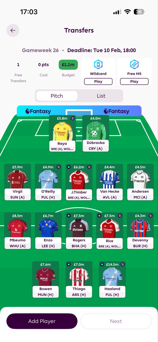 Jaacob_T's tweet photo. @_FPLtips Hi mate, what are your thoughts on transfers here and whether to play triple captain or not? https://t.co/cSupFNyw2c